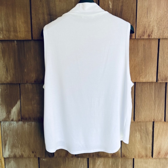 Babaton Aritzia Women's  Vince Turtleneck Tank Top White Size M - Picture 12 of 13